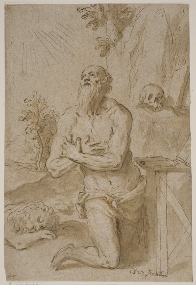 São Jerônimo no deserto de Jacopo Palma