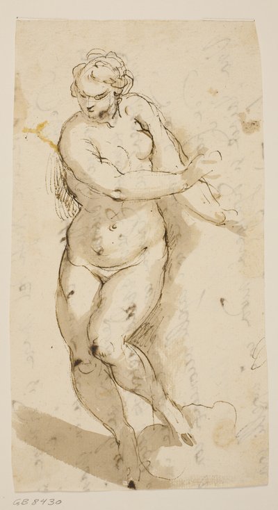 Mulher andando nua de Jacopo Palma