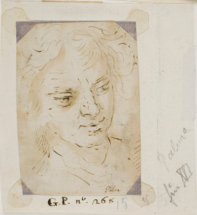Cabeça de um homem de Jacopo Palma il Giovane