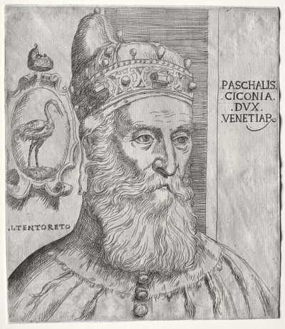 Retrato de Pasquale Cicogna, Doge de Veneza de Jacopo Palma il Giovane