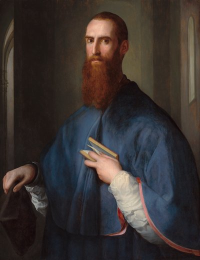 Monsenhor della Casa, c.1541-42 (óleo no painel) de Jacopo Pontormo