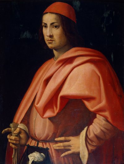 Retrato de um cavalheiro florentino, de Jacopo da Pontormo (1494-1557). de Jacopo Pontormo