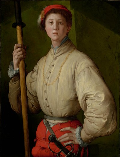 Retrato de um alabardeiro (Francesco Guardi) de Jacopo Pontormo
