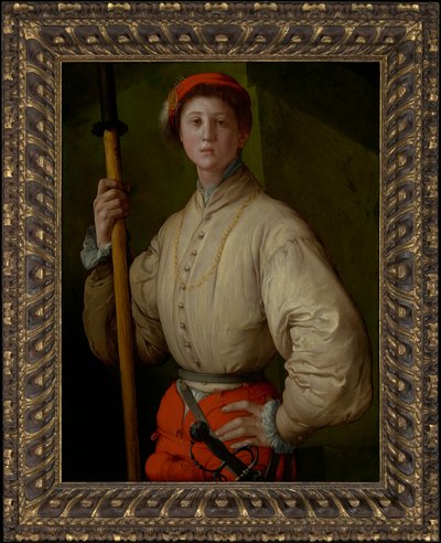 Retrato de um alabardeiro (Francesco Guardi) de Jacopo Pontormo