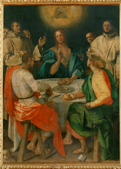 Ceia de Emaús (pintura sobre tela) de Jacopo Pontormo