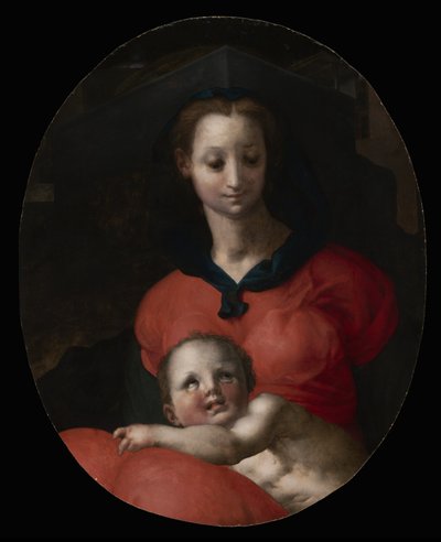 Virgem e Criança, conhecida como a Madonna del Libro, c.1545-46 de Jacopo Pontormo