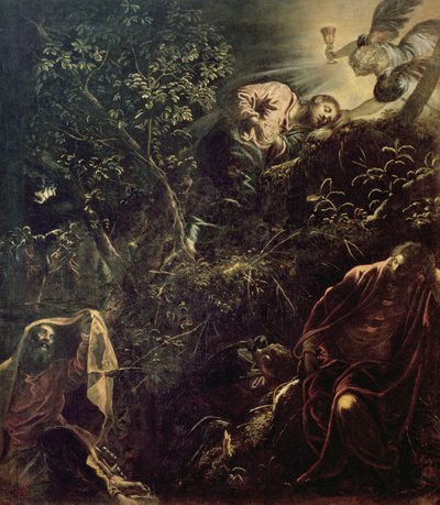 Cristo no jardim do Getsêmani de Jacopo Robusti Tintoretto