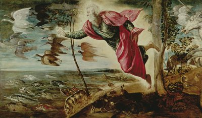Criação dos animais de Jacopo Robusti Tintoretto