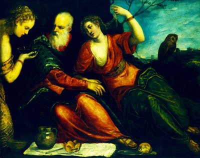Lot e suas filhas de Jacopo Robusti Tintoretto