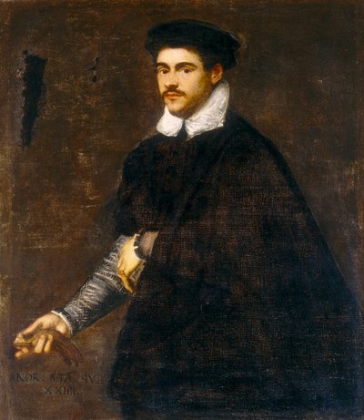 Retrato de um jovem de Jacopo Robusti Tintoretto