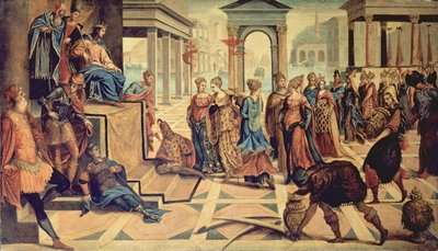 Salomão e a rainha de Sabá de Jacopo Robusti Tintoretto