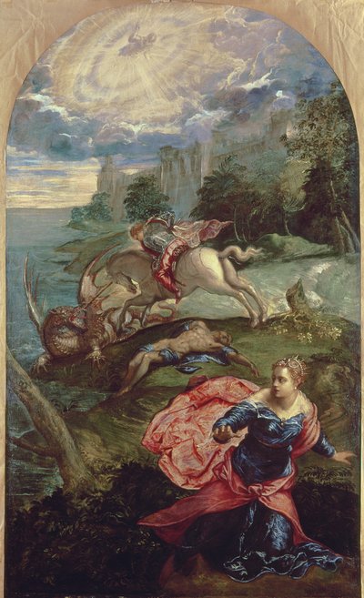 São Jorge e o Dragão de Jacopo Robusti Tintoretto
