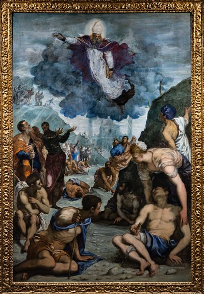 Santo Agostinho cura o coxo de Jacopo Robusti Tintoretto
