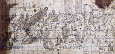 Estudo para Casamento em Caná de Jacopo Robusti Tintoretto