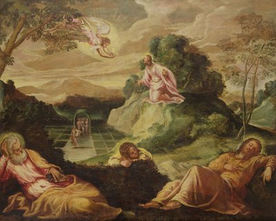 A agonia no jardim de Jacopo Robusti Tintoretto