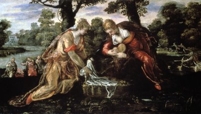 A descoberta de Moisés, século XVI de Jacopo Robusti Tintoretto