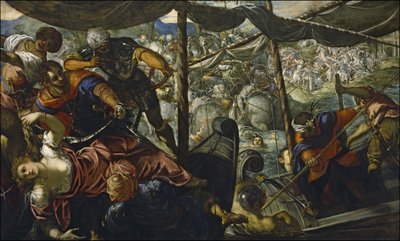 A violação de Helen, 1578 de Jacopo Robusti Tintoretto