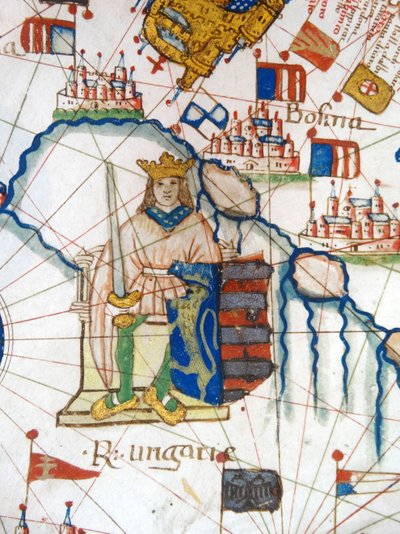 Mapa renascentista da Europa, Jacopo Russo (depois), 1528 de Jacopo Russo