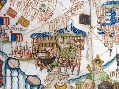 Mapa renascentista da Europa, Jacopo Russo (depois), 1528 de Jacopo Russo