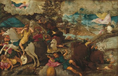 A conversão de São Paulo, c. 1544. de Jacopo Tintoretto