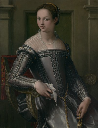 Retrato de uma mulher, meados do século XVI. de Jacopo Zucchi