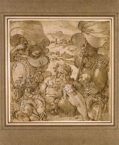 Estudo para a Alegoria de San Gimignano e Colle Val d