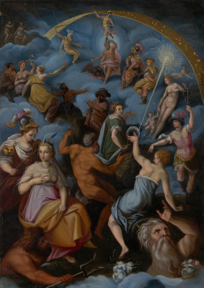 A Assembleia dos Deuses de Jacopo Zucchi