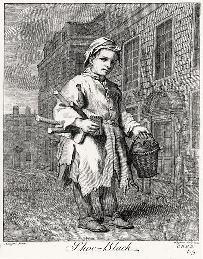 O sapato preto, gravado por Wagner, 1739 de Jacopo after Amiconi
