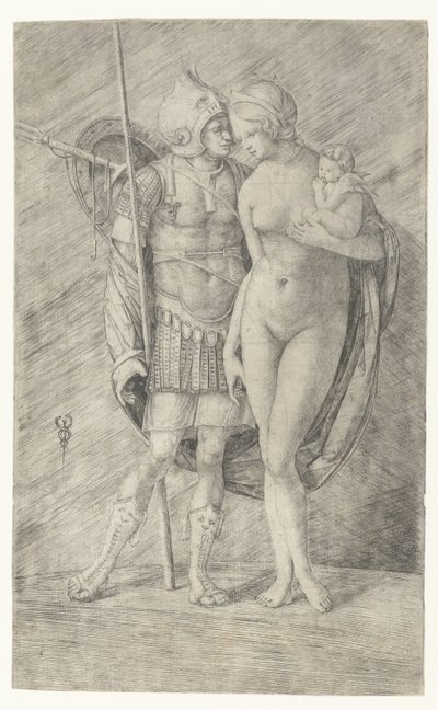 Marte em armadura e Vênus nua com Cupido de Jacopo de