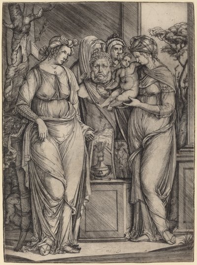 Grande Sacrifício a Príapo, c. 14991501. de Jacopo de Barbari