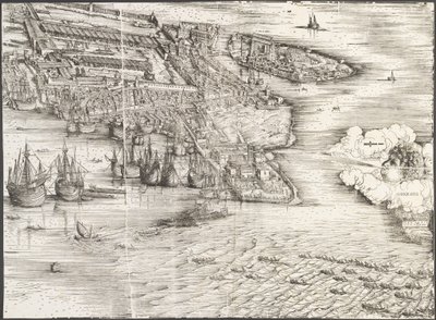 Vista de Veneza [bloco inferior direito], 1500. de Jacopo de Barbari