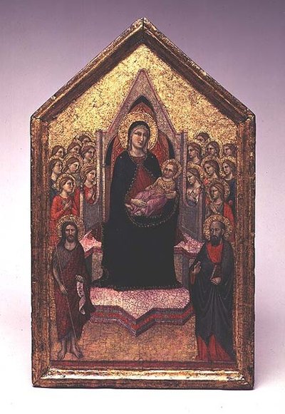 A Virgem e o Menino com São João Batista, São Paulo e Anjos de Jacopo del Casentino