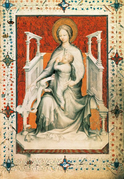 Madonna e criança de Jacquemart de Hesdin