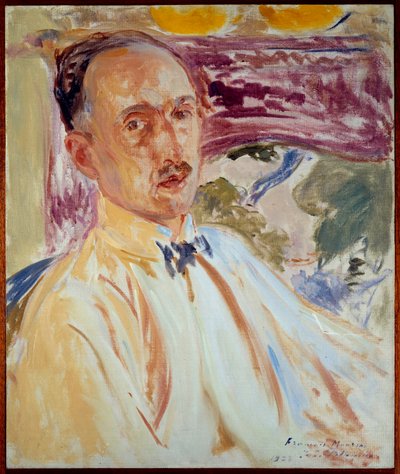 Estudo para o retrato de François Mauriac (1885-1970), escritor francês. Pintura de Jacques Emile (Jacques-Emile) Blanche (1861-1942) de Jacques Emile Blanche