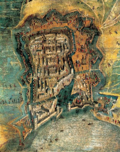 Cerco de la Rochelle de Jacques (after) Callot