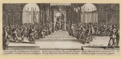 As misérias e os infortúnios da guerra (gravura) de Jacques (after) Callot