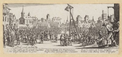 As misérias e os infortúnios da guerra (gravura) de Jacques (after) Callot