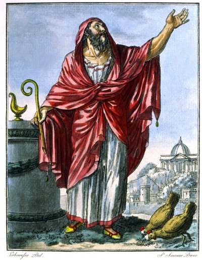 augúrio romano de Jacques (after) Grasset de Saint Sauveur