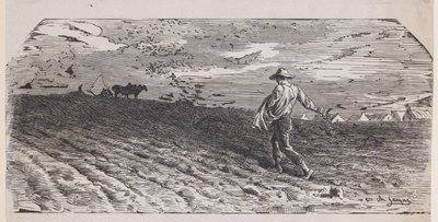 The Sower, ca. 1852. de Jacques Adrien Lavieille