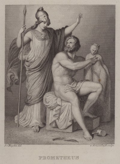 Prometheus (gravação) de Jacques Alfred van Muyden