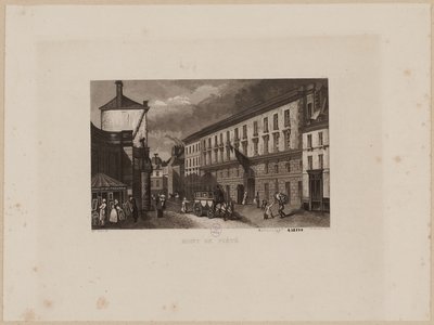 Mont de Piété, antes de 1864 (água-tinta) de Jacques Alphonse (after) Testard