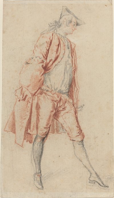 Um cavalheiro francês em pé de Jacques André Portail