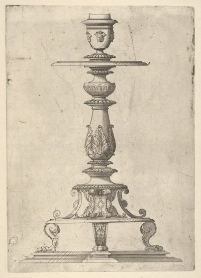 Projeto para um castiçal, 1548-49. de Jacques Androuet Du Cerceau