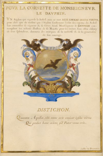 Escudo com uma águia de Jacques Bailly