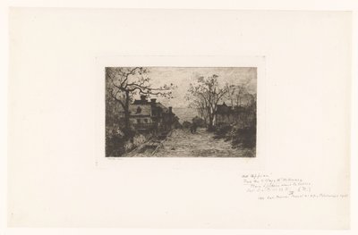 Rua da vila com figuras de Jacques Barthélemy Appian (Adolphe)