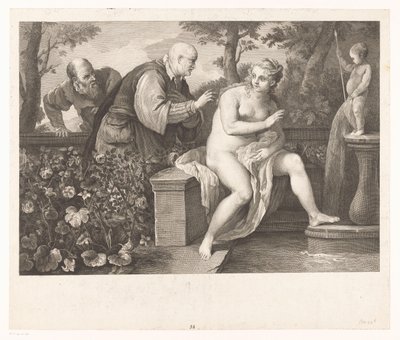 Susana e os Anciãos de Jacques Beauvarlet
