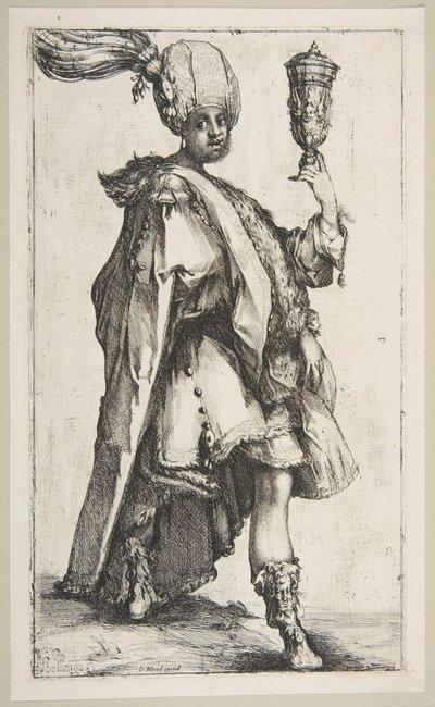 Balthasar, da série Três Reis Magos, 1595-1616. de Jacques Bellange