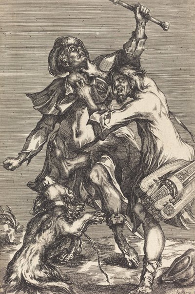 Mendigos de luta. de Jacques Bellange