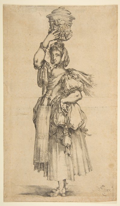 Jardineiro, da série Hortulanae. de Jacques Bellange