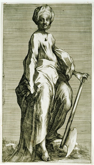 Saint Matthias, c.1600-1616 (gravura e gravura) de Jacques Bellange